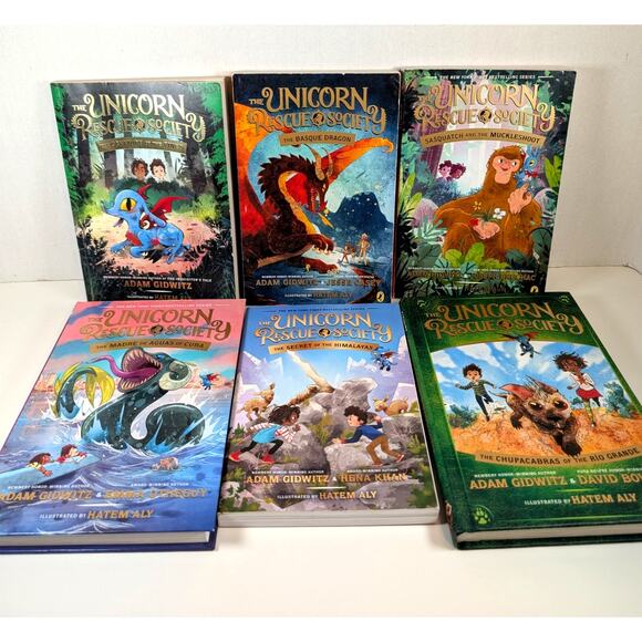 Complete Set THE UNICORN RESCUE SOCIETY Books Series by Adam Gidwitz vol.1-6 - Picture 4 of 4